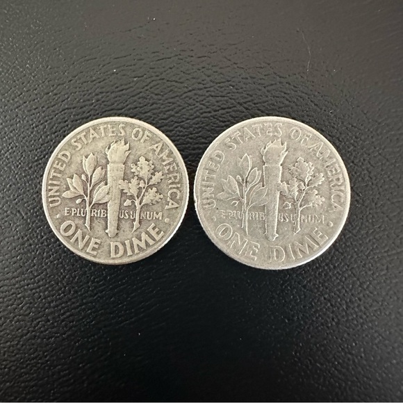 1946 & 1947 Roosevelt Dimes – Lot of 2 | 90% Silver U.S. Coins - Picture 8 of 8